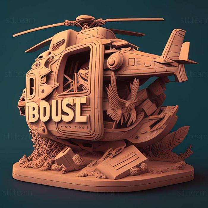 3D model Dustoff Heli Rescue game (STL)